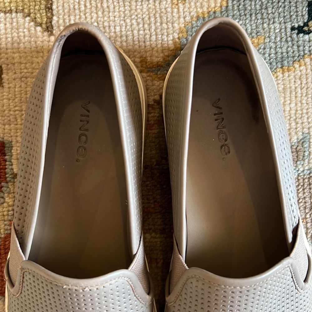VINCE Blair Perforated Sneaker in Gray - Picture 3 of 5